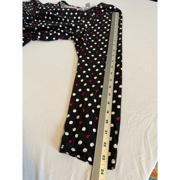 Chico's Women's XL Whimsigoth Heart Polka Dot Long Sleeve Cotton Modal Shirt - Picture 11 of 12